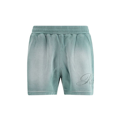 Bicolor Cotton Bermuda Shorts