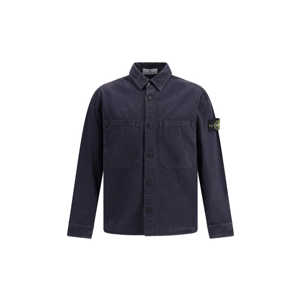 Blue Cotton Dress Shirt