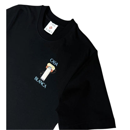 Black Cotton T-Shirt