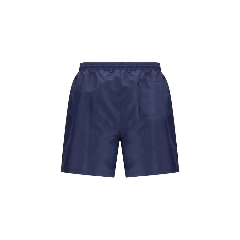 Blue Polyester Swim Shorts