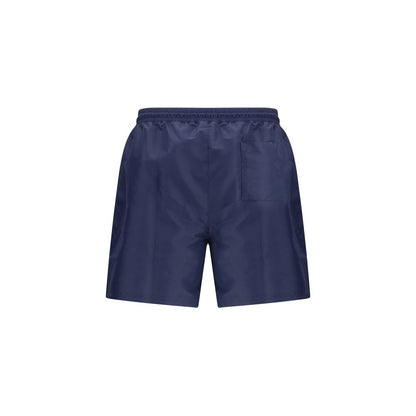 Blue Polyester Swim Shorts