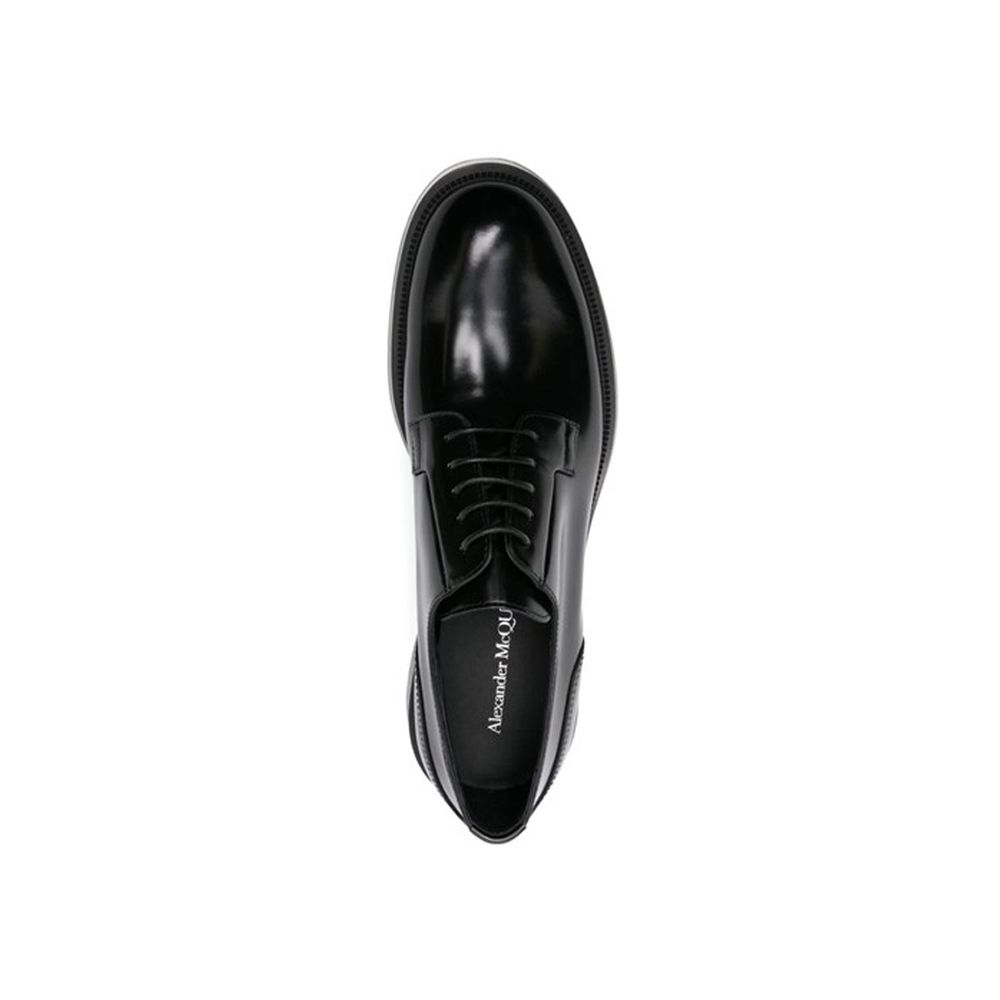 Black Calfskin Oxfords And Derbies