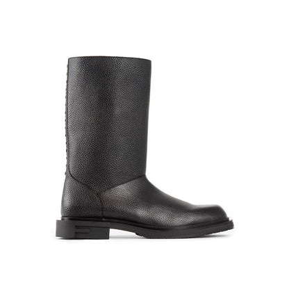 Black Calfskin Boots