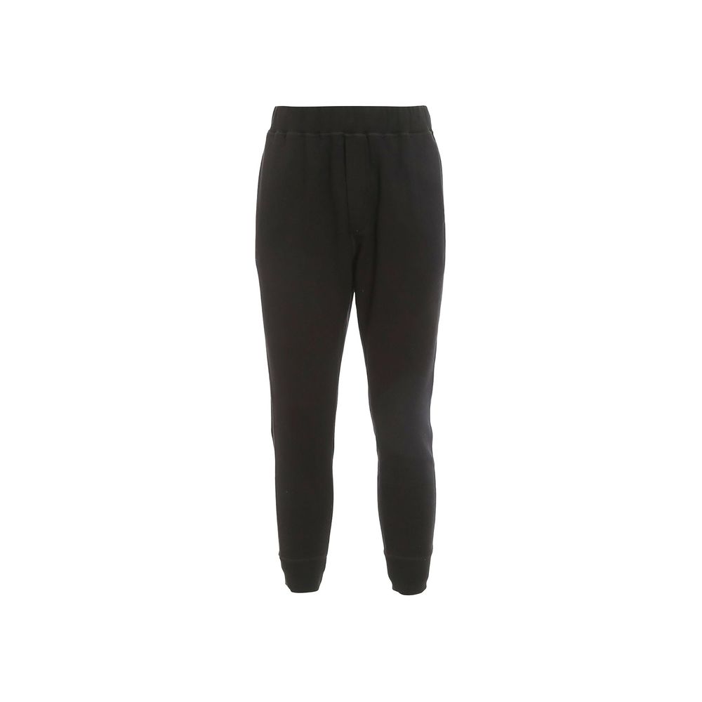 Black Cotton Joggers (Workout Pants)