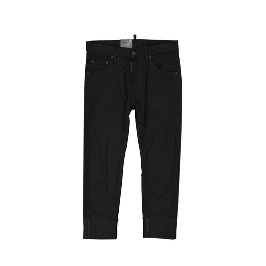 Black Cotton Jeans Denim