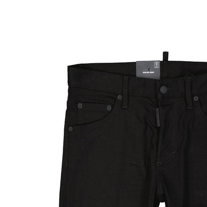 Black Cotton Jeans Denim