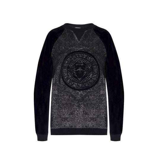 Black Elastane Sweatshirt