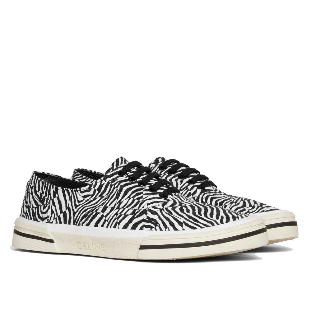 Black Canvas Low Top Sneakers