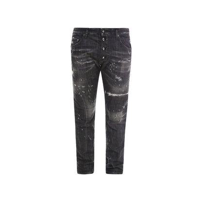 Black Cotton Jeans Denim