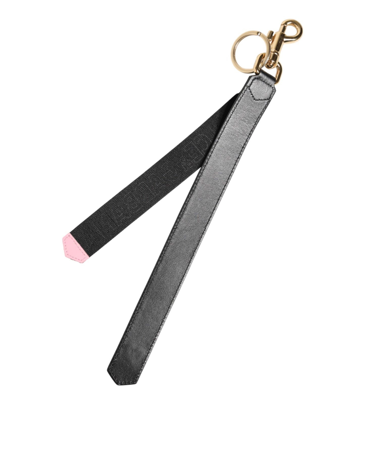 Black Yellow Logo Letaher Brass Holder Keychain Keyring