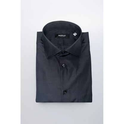 Black Cotton Men's Shirt