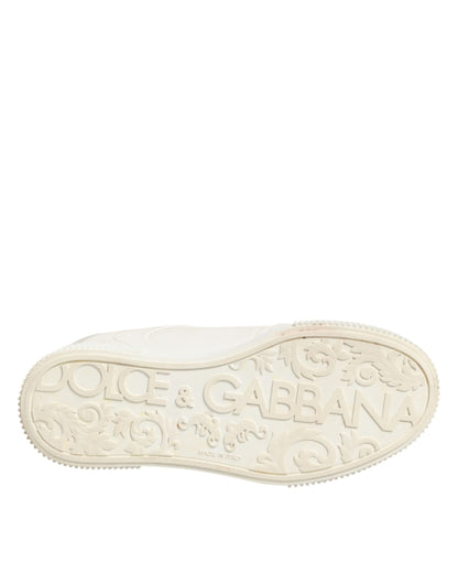 White Leather MIAMI Low Top Sneakers Shoes