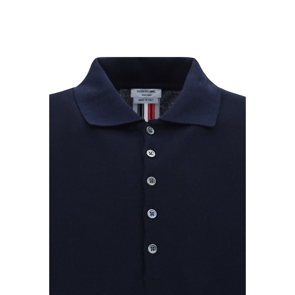 Blue Cotton Polo Shirt