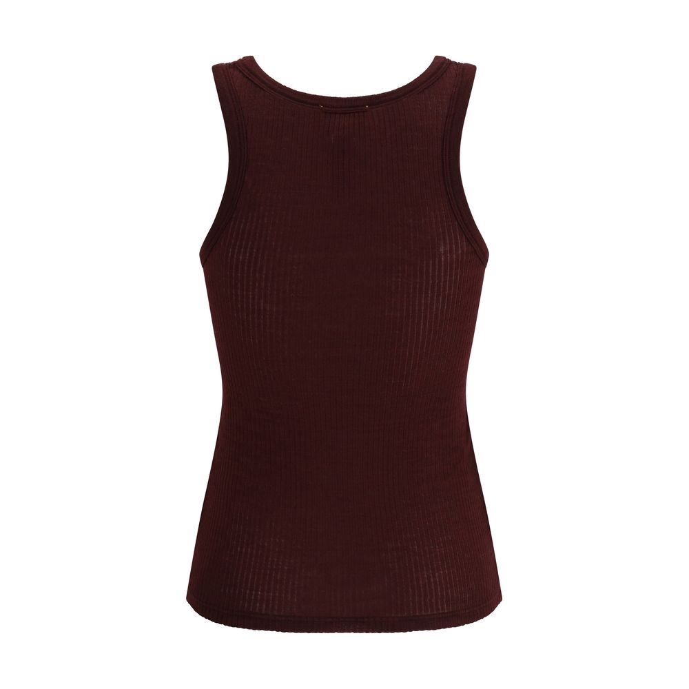 Brown Fleece Wool Top