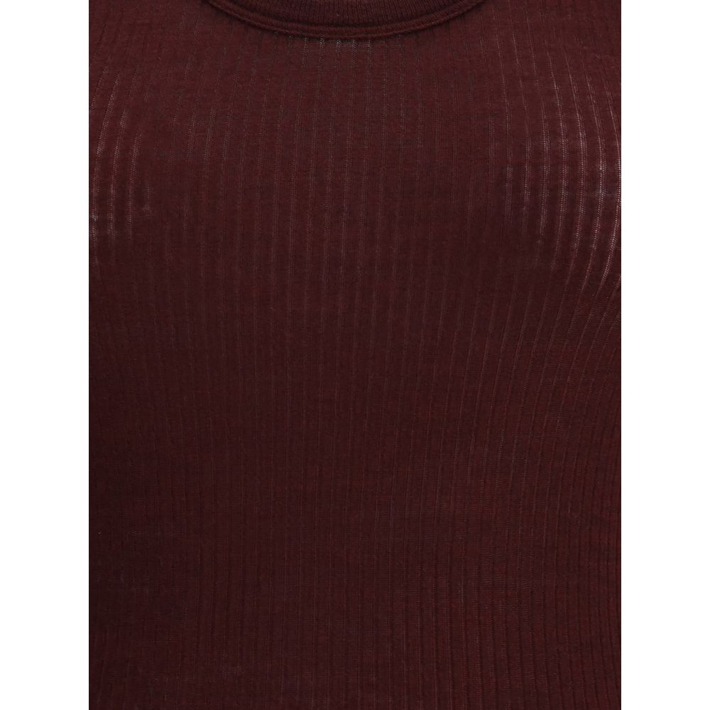Brown Fleece Wool Top