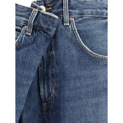 Blue Cotton Jeans Denim