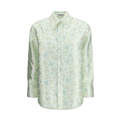 Bicolor Silk Pattern Shirt
