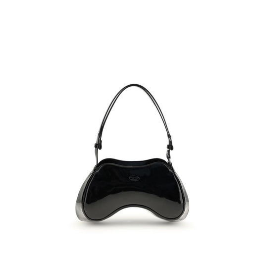 Black Polyethylene Shoulder Bag
