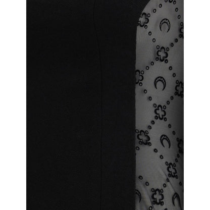 Black Fleece Wool Casual Dress