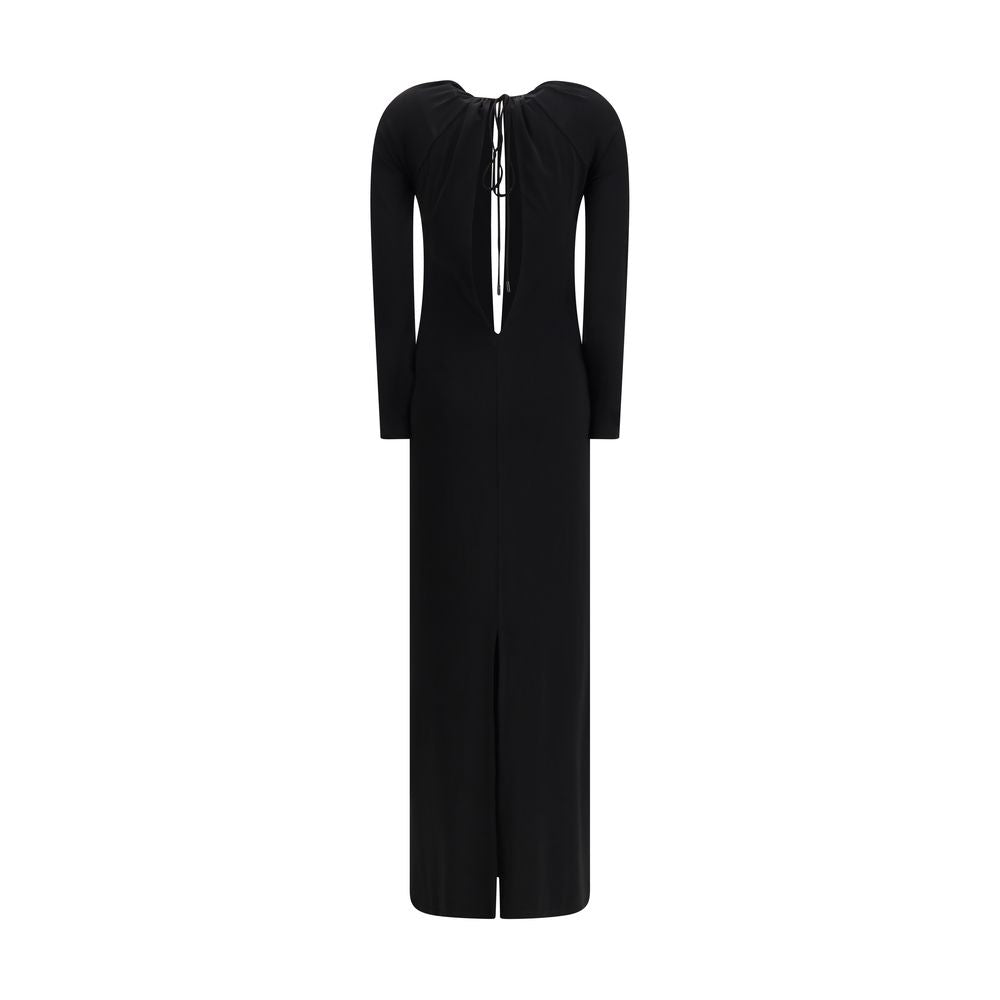 Black Viscose Casual Dress