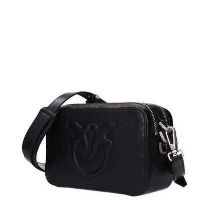 Black Leather Crossbody Bag