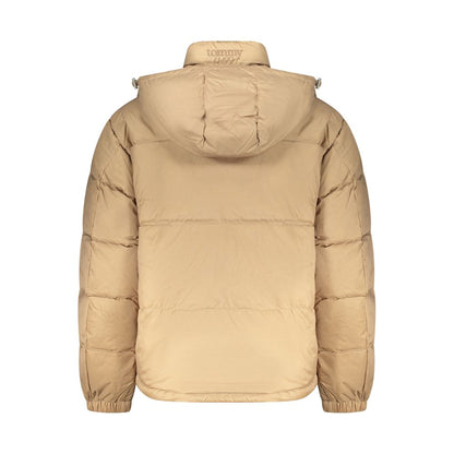 Beige Polyester Mens Jacket