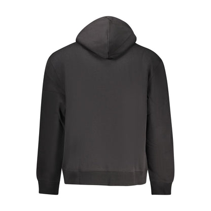Black Cotton Men Sweater
