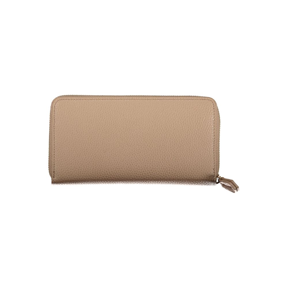 Beige Polyethylene Women Wallet