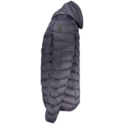 Blue Polyamide Men's Jacket