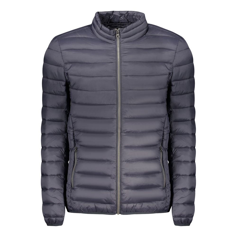 Blue Polyamide Men Jacket