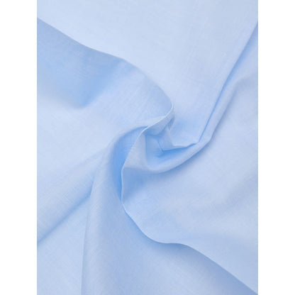Blue Cotton Pocket Square