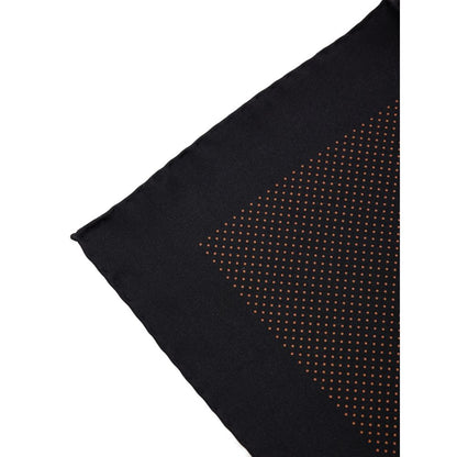 Black Silk Pocket Square