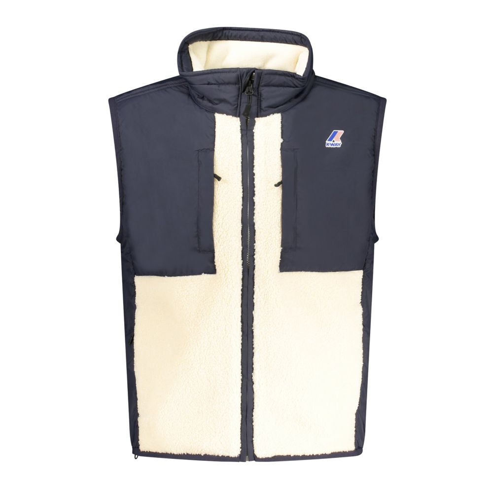 Blue Polyamide Men Jacket