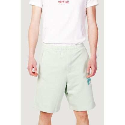 Green Cotton Bermuda Shorts