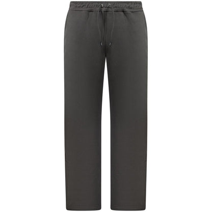 Black Cotton Men's Sports Trouser