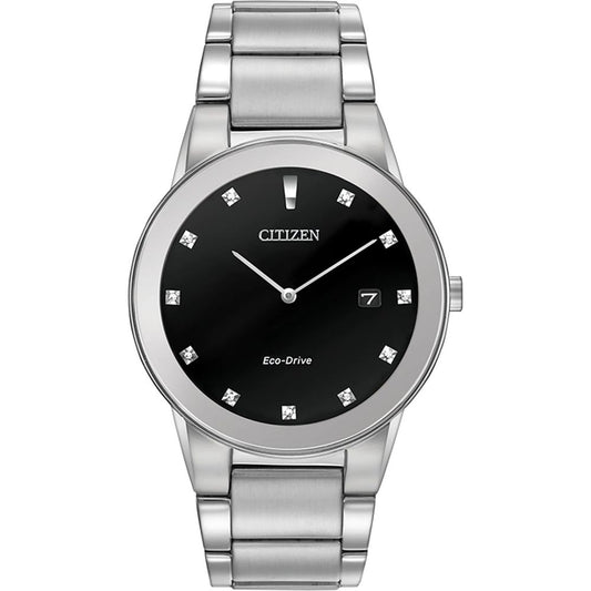 Gray Stainless Steel Dress Watch