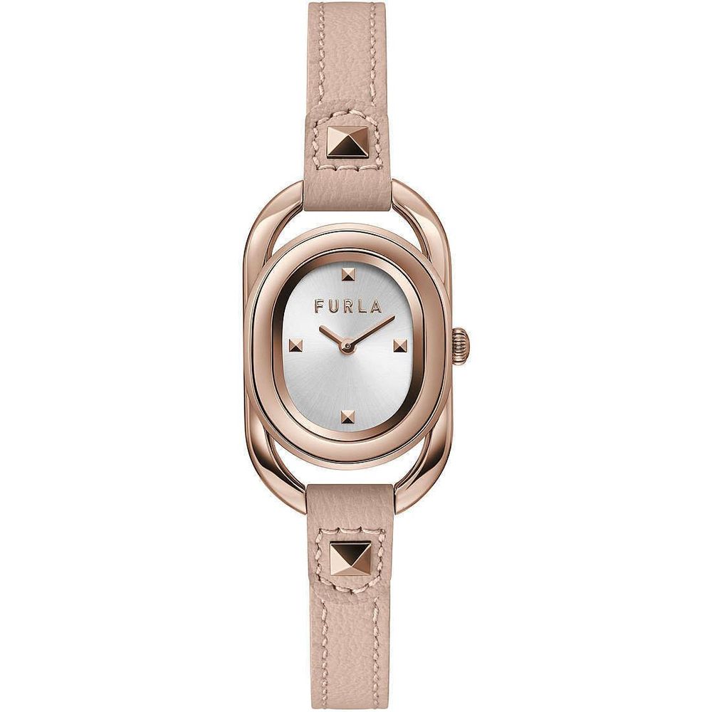 Multicolor Leather Dress Watch