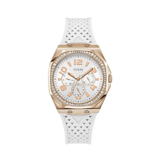 White Synthetic Dress Watch