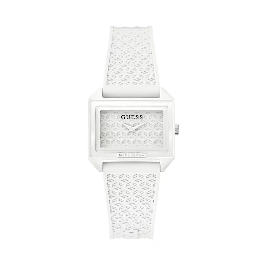 White Synthetic Dress Watch