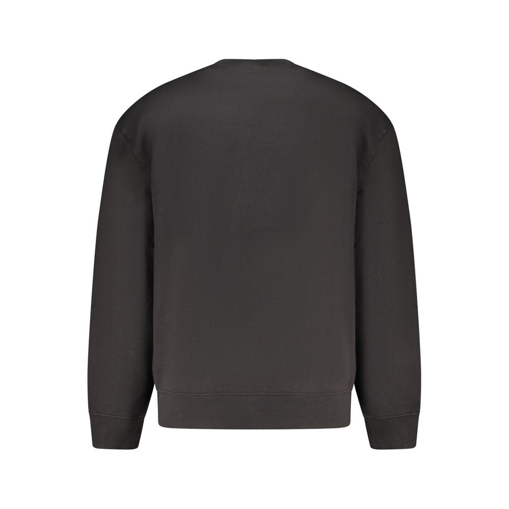 Black Cotton Men's Sweatshirt