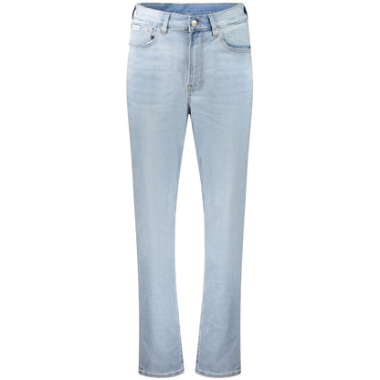 Blue Cotton Women Jeans