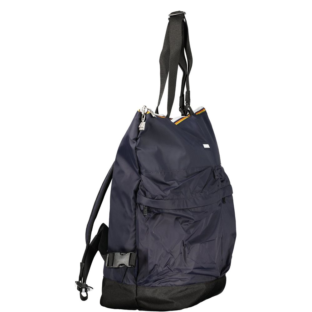 Blue Polyamide Unisex Backpack
