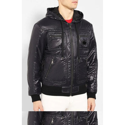 Blue Nylon Jackets & Coat