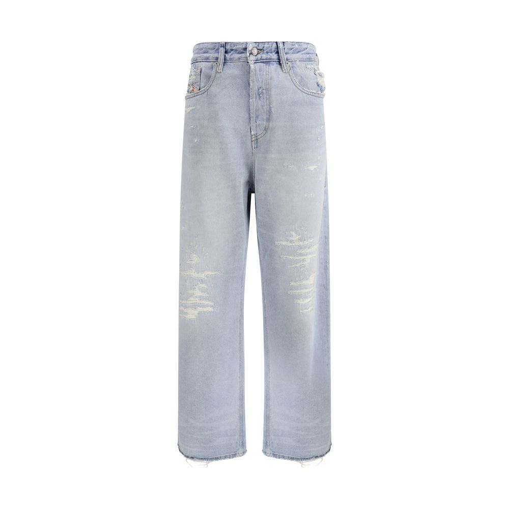Blue Cotton Relaxed Fit Jeans