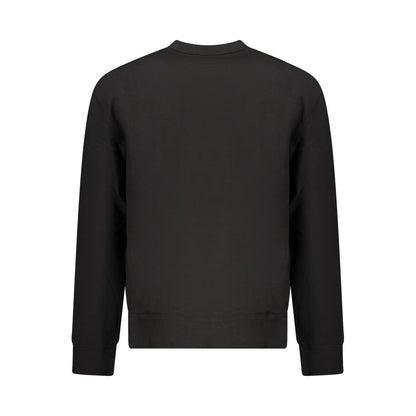 Black Cotton Men's Sweatshirt
