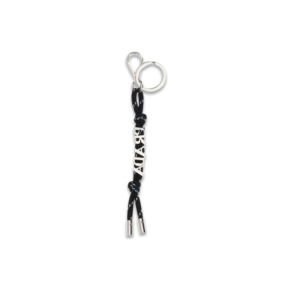 Black Recycled Polyester Keychain