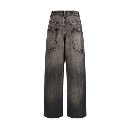 Black Cotton Jeans Denim