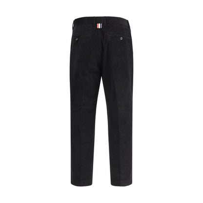 Black Cotton Chino Pants