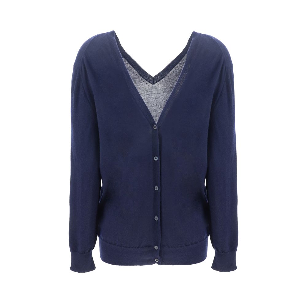Blue Cashmere Cardigan
