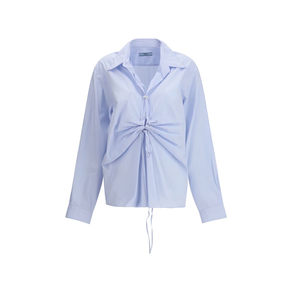 Blue Cotton Dress Shirt